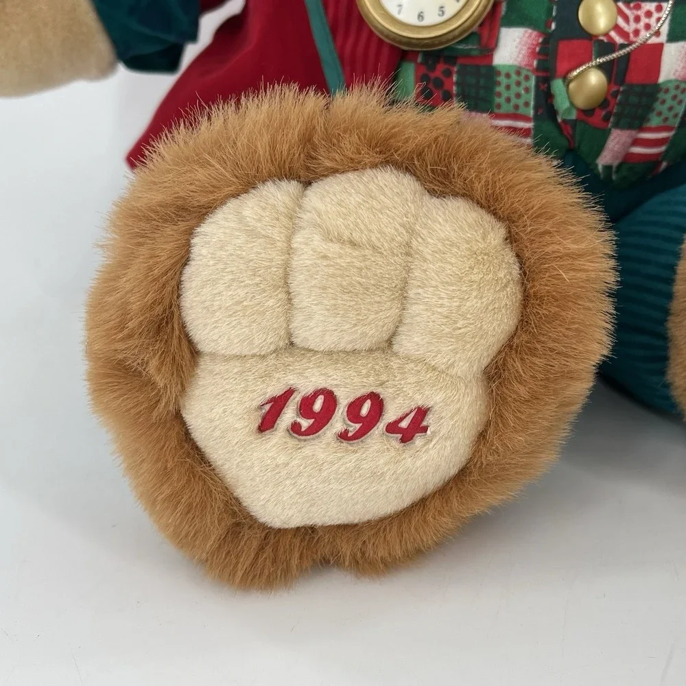 2 Kmart Christmas Teddy Bear Lane‎ Plush Stuffed Animal Girl Boy Vintage 1994